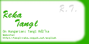 reka tangl business card